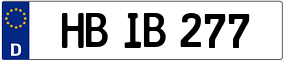 Trailer License Plate